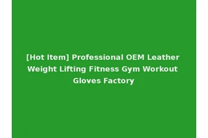 [Hot Item] Professional OEM Leather Weight Lifting Fitness Gym Workout Gloves Factory