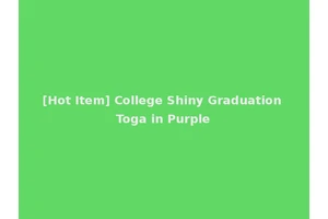 [Hot Item] College Shiny Graduation Toga in Purple