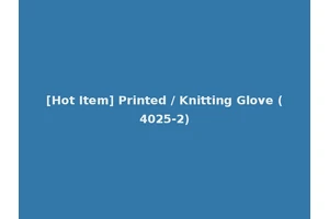 [Hot Item] Printed / Knitting Glove (4025-2)