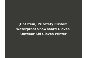 [Hot Item] Prisafety Custom Waterproof Snowboard Gloves Outdoor Ski Gloves Winter