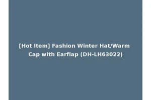 [Hot Item] Fashion Winter Hat/Warm Cap with Earflap (DH-LH63022)