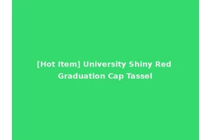 [Hot Item] University Shiny Red Graduation Cap Tassel