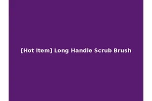 [Hot Item] Long Handle Scrub Brush