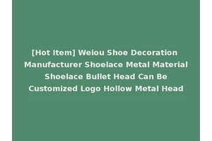 [Hot Item] Weiou Shoe Decoration Manufacturer Shoelace Metal Material Shoelace Bullet Head Can Be Customized Logo Hollow Metal Head