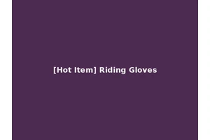 [Hot Item] Riding Gloves