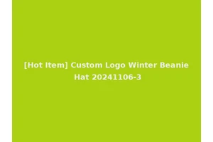 [Hot Item] Custom Logo Winter Beanie Hat 20241106-3