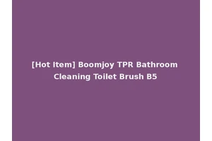 [Hot Item] Boomjoy TPR Bathroom Cleaning Toilet Brush B5