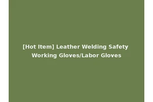 [Hot Item] Leather Welding Safety Working Gloves/Labor Gloves