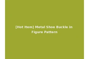 [Hot Item] Metal Shoe Buckle in Figure Pattern