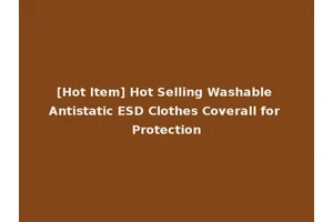 [Hot Item] Hot Selling Washable Antistatic ESD Clothes Coverall for Protection