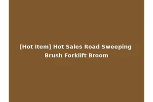 [Hot Item] Hot Sales Road Sweeping Brush Forklift Broom