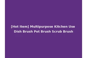 [Hot Item] Multipurpose Kitchen Use Dish Brush Pot Brush Scrub Brush