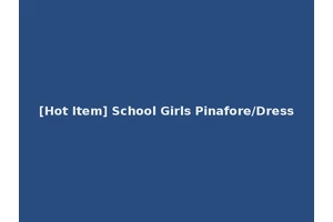 [Hot Item] School Girls Pinafore/Dress