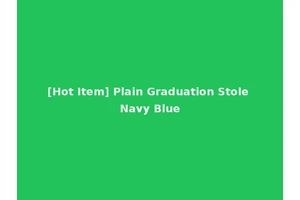 [Hot Item] Plain Graduation Stole Navy Blue