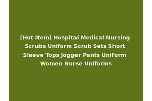 [Hot Item] Hospital Medical Nursing Scrubs Uniform Scrub Sets Short Sleeve Tops Jogger Pants Uniform Women Nurse Uniforms