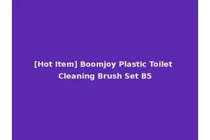 [Hot Item] Boomjoy Plastic Toilet Cleaning Brush Set B5