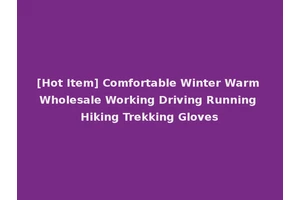 [Hot Item] Comfortable Winter Warm Wholesale Working Driving Running Hiking Trekking Gloves