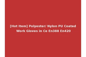 [Hot Item] Polyester/ Nylon PU Coated Work Gloves in Ce En388 En420
