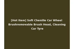 [Hot Item] Soft Chenille Car Wheel Brushremovable Brush Head, Cleaning Car Tyre