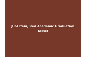 [Hot Item] Red Academic Graduation Tassel