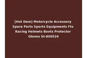 [Hot Item] Motorcycle Accessory Spare Parts Sports Equipments Fts Racing Helmets Boots Protector Gloves St-800524