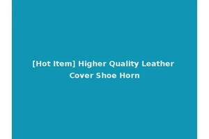[Hot Item] Higher Quality Leather Cover Shoe Horn