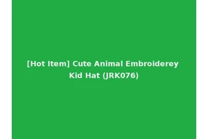 [Hot Item] Cute Animal Embroiderey Kid Hat (JRK076)