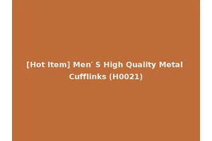 [Hot Item] Men′ S High Quality Metal Cufflinks (H0021)