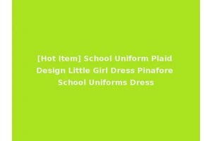 [Hot Item] School Uniform Plaid Design Little Girl Dress Pinafore School Uniforms Dress