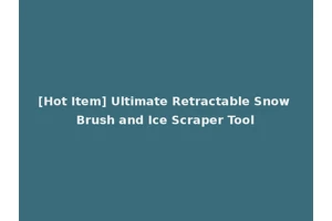 [Hot Item] Ultimate Retractable Snow Brush and Ice Scraper Tool