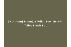 [Hot Item] Boomjoy Toilet Bowl Brush Toilet Brush Set