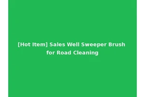 [Hot Item] Sales Well Sweeper Brush for Road Cleaning