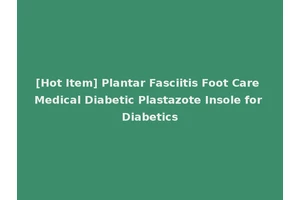 [Hot Item] Plantar Fasciitis Foot Care Medical Diabetic Plastazote Insole for Diabetics