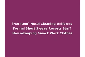[Hot Item] Hotel Cleaning Uniforms Formal Short Sleeve Resorts Staff Housekeeping Smock Work Clothes