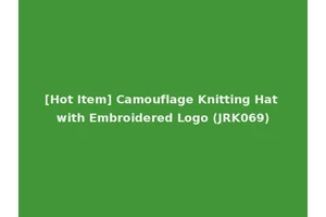 [Hot Item] Camouflage Knitting Hat with Embroidered Logo (JRK069)