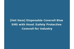 [Hot Item] Disposable Coverall Blue SMS with Hood /Safety Protective Coverall for Industry
