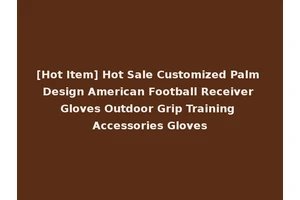[Hot Item] Hot Sale Customized Palm Design American Football Receiver Gloves Outdoor Grip Training Accessories Gloves