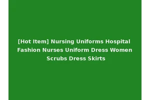 [Hot Item] Nursing Uniforms Hospital Fashion Nurses Uniform Dress Women Scrubs Dress Skirts