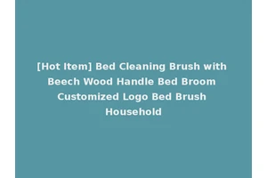 [Hot Item] Bed Cleaning Brush with Beech Wood Handle Bed Broom Customized Logo Bed Brush Household
