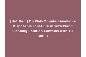 [Hot Item] Dh Wall-Mounted Available Disposable Toilet Brush with Wand Cleaning Solution Contains with 10 Refills
