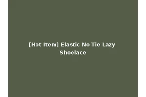 [Hot Item] Elastic No Tie Lazy Shoelace