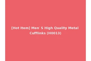 [Hot Item] Men′ S High Quality Metal Cufflinks (H0013)