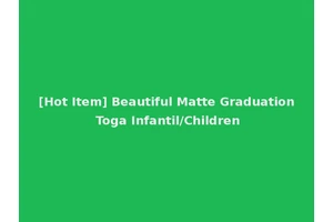 [Hot Item] Beautiful Matte Graduation Toga Infantil/Children