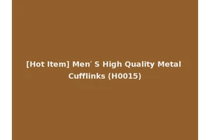 [Hot Item] Men′ S High Quality Metal Cufflinks (H0015)