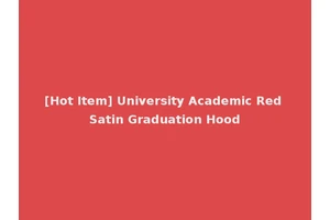 [Hot Item] University Academic Red Satin Graduation Hood
