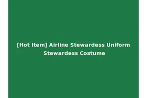 [Hot Item] Airline Stewardess Uniform Stewardess Costume