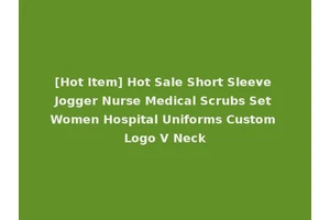 [Hot Item] Hot Sale Short Sleeve Jogger Nurse Medical Scrubs Set Women Hospital Uniforms Custom Logo V Neck