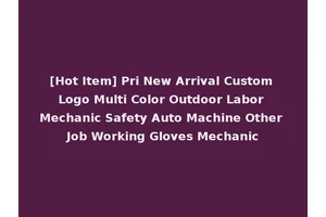 [Hot Item] Pri New Arrival Custom Logo Multi Color Outdoor Labor Mechanic Safety Auto Machine Other Job Working Gloves Mechanic