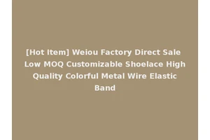 [Hot Item] Weiou Factory Direct Sale Low MOQ Customizable Shoelace High Quality Colorful Metal Wire Elastic Band