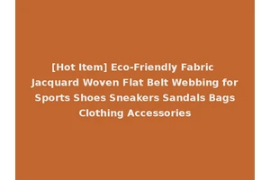 [Hot Item] Eco-Friendly Fabric Jacquard Woven Flat Belt Webbing for Sports Shoes Sneakers Sandals Bags Clothing Accessories
